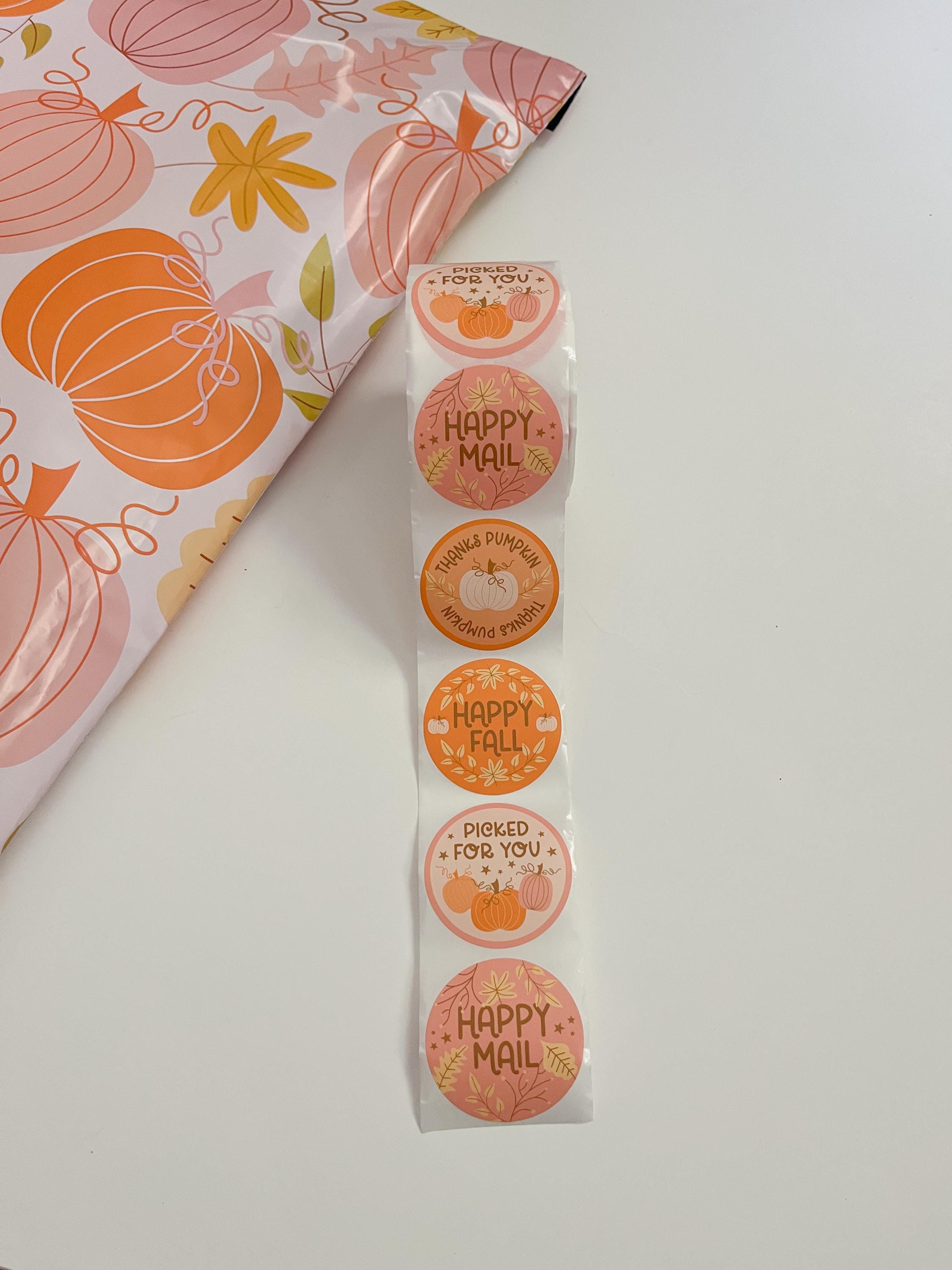 Happy Fall Sticker Roll, 500 Round Colorful Stickers, Two Inch Small ...