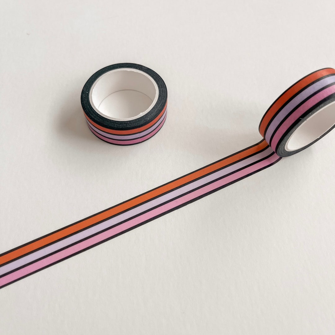 Candy Stripe Washi Tape Eco Friendly Paper Tape Stationery Halloween
