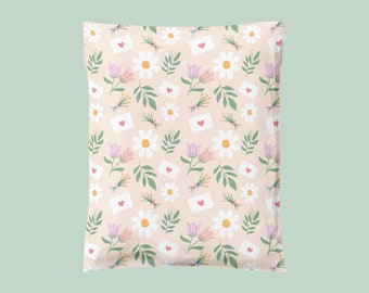 Mailles MEADOW MAIL en poly 10 x 13 po., Emballage de printemps, Mailer boutique en poly, Sac postal, Sac d'expédition durable, Jolies enveloppes florales