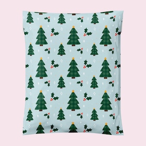 10x13&quot; HOLLY JOLLY PINE Poly Mailer, Christmas Packaging, Boutique Poly Mailer, Mailing Bag, Durable Self Seal Shipping Bag, Cute Mailers