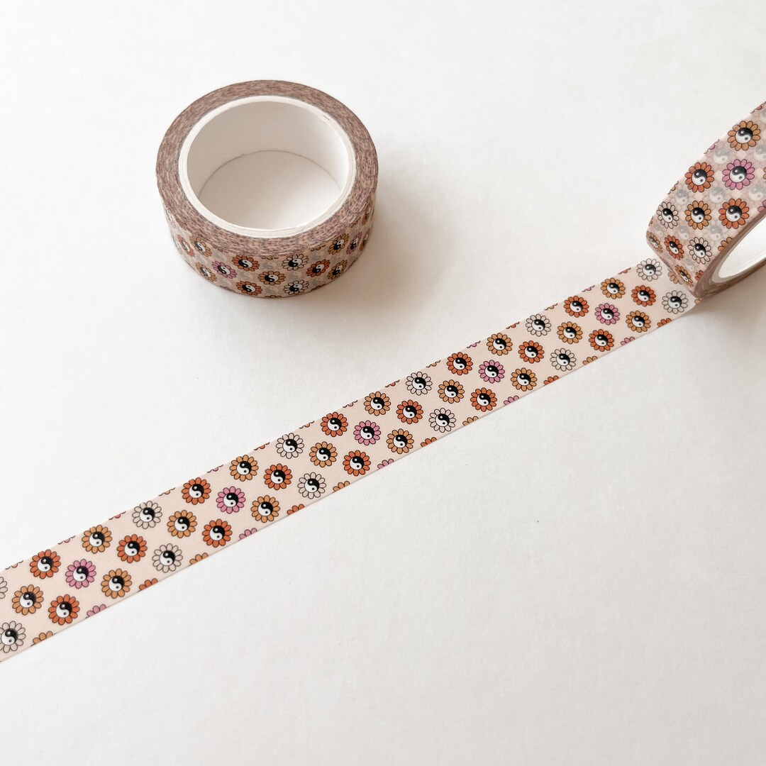 Yin Yang Washi Tape, Eco Friendly Paper Tape, Stationery, Journal