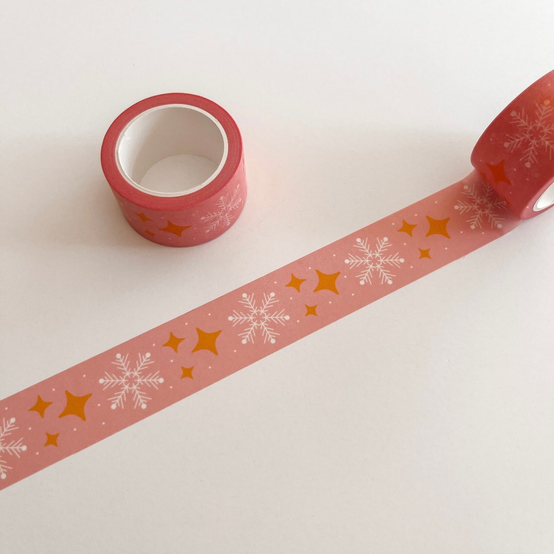 Snowy Sparkle Washi Tape Eco Friendly Paper Tape Stationery Etsy