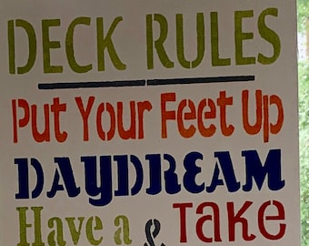Deck Rules - 12 x 24