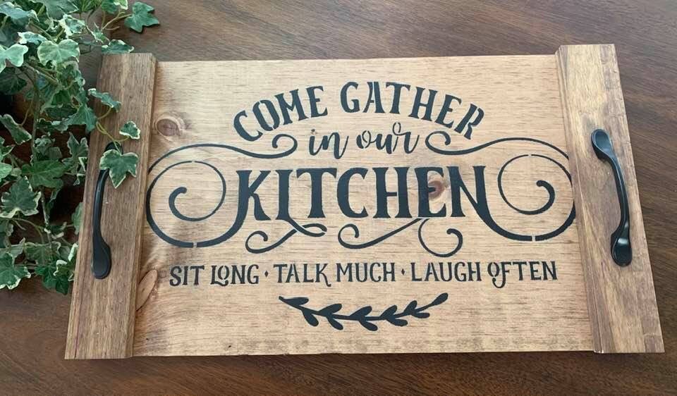 plateaux En bois Avec