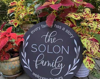 Every Family has a Story-Custom Name-18" Round