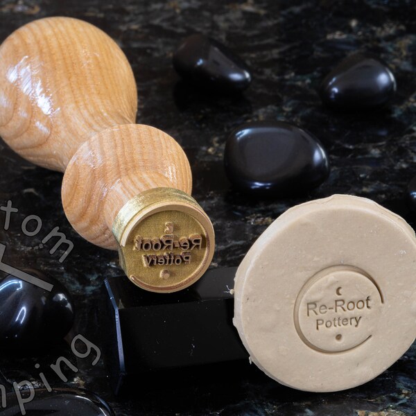 Wood Stamps for Clay Etsy