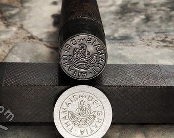 Custom Metal Punch Stamp Steel Hand Stamps Metal Stamps for Jewelry Making Custom Made Metal Stamp Premium Metal Stamps Metal Marking Stamps