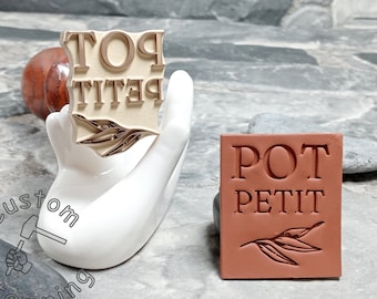 Custom Clay Stamp Custom Pottery Stamps Polymer Clay Stamps Ceramic Stamps  Clay