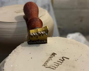 Custom Clay Stamp Ceramic Stamp Polymer Clay Stamps for Pottery Stamps Clay Stamps Ceramic Stamps for Pottery Stamp Custom Made Clay Stamp