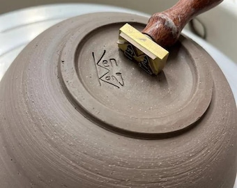 Makers Mark Stamp for Clay Personalized Pottery Stamp Clay Stamp Custom Ceramic Stamps Pottery Signature Stamps Custom Pottery Stamps 4clay