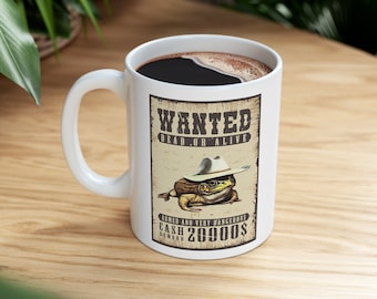 Rolig cowboygrodmugg, rolig kaffemugg, naturkaffemugg, grodmugg, utomhusmuggpresent, paddamugg, mugg med rolig padda, sarkastisk grodmugg