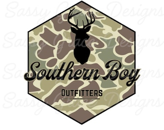 Southern Boy Deer Hunting Camo PNG (Digital Download)