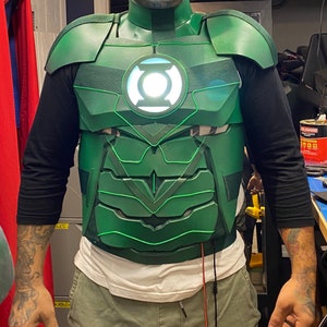 Green Lantern inspired costume chest and shoulder armor image 2