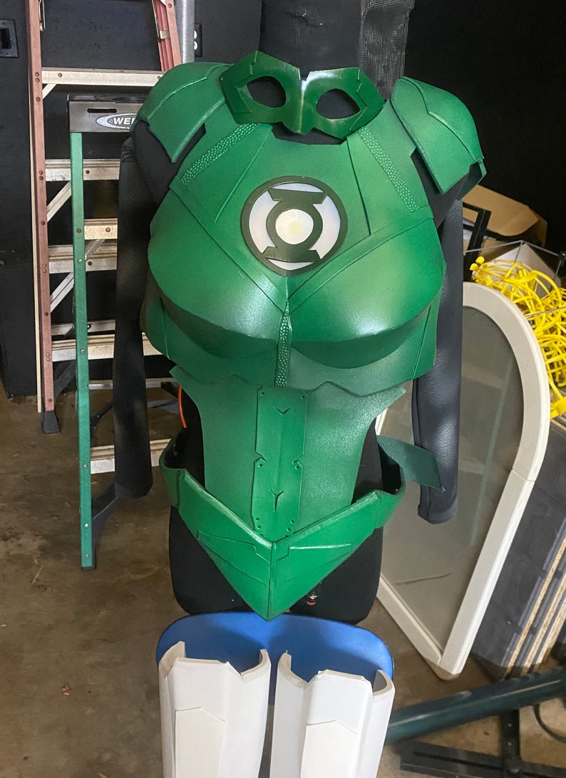 Green Lantern inspired costume chest and shoulder armor image 6