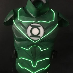 Green Lantern inspired costume chest and shoulder armor image 4