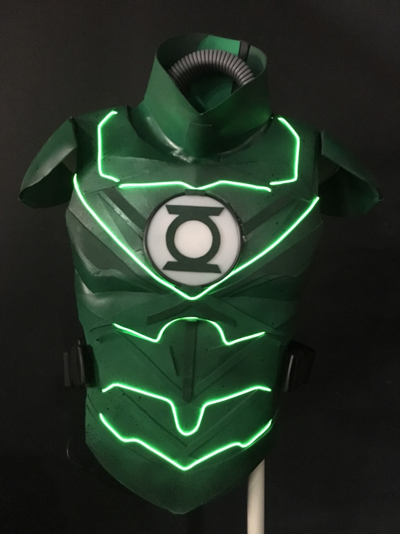 Green Lantern inspired costume chest and shoulder armor image 4