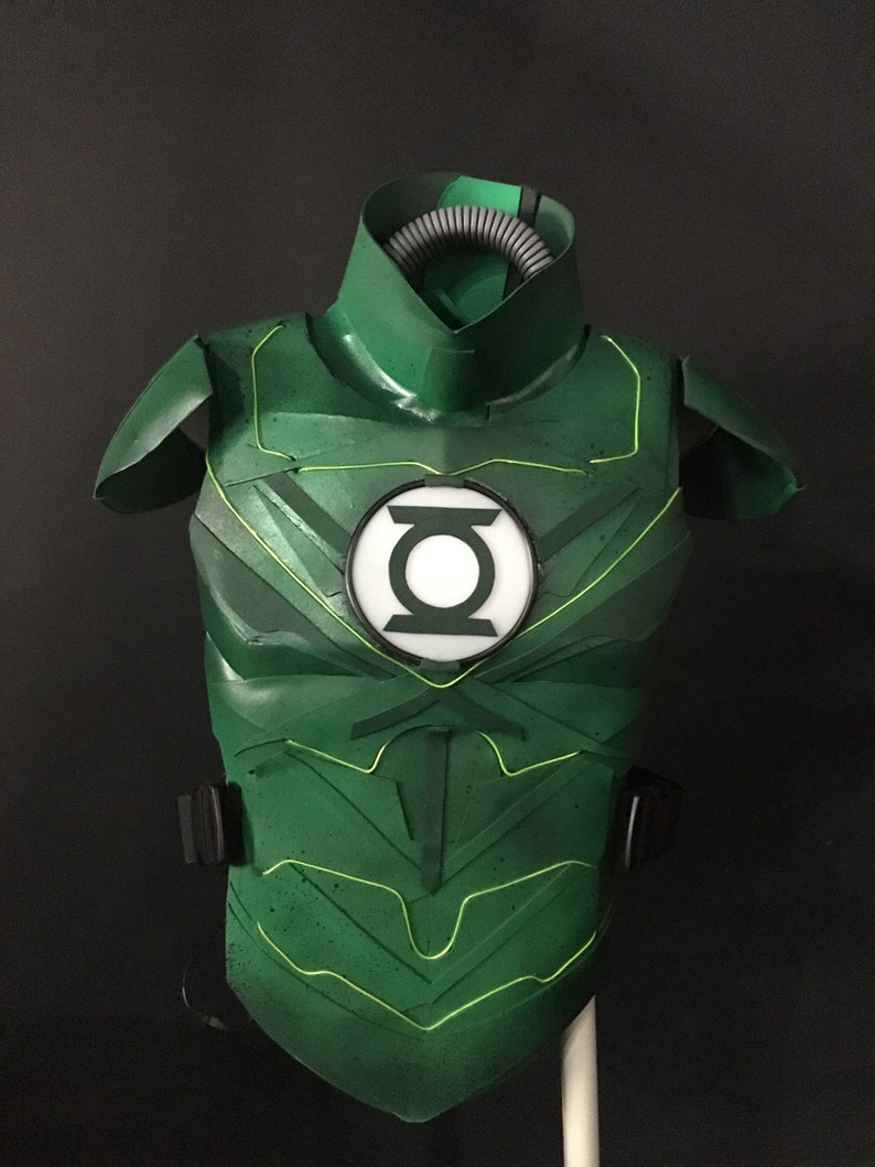 Green Lantern inspired costume chest and shoulder armor image 8