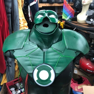 Green Lantern inspired costume chest and shoulder armor image 3