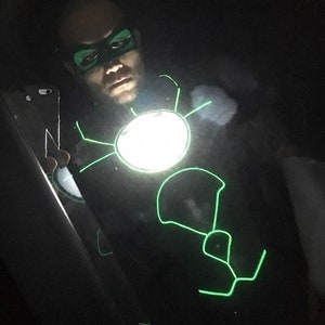 Green Lantern inspired costume chest and shoulder armor image 7