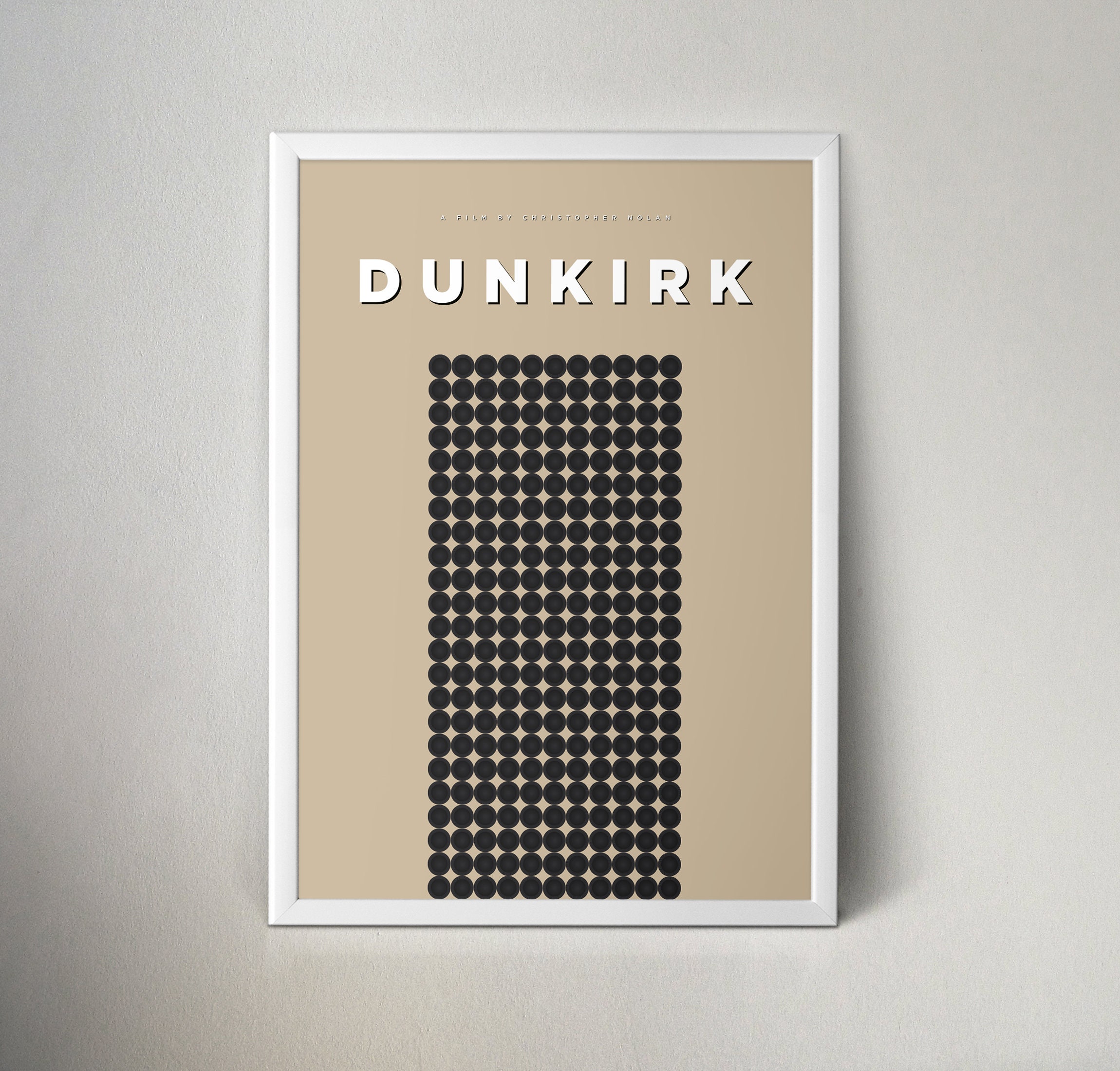 Art Print Christopher Nolan Vintage USEU Sizes Framed Poster Minimalist Movie Poster Retro Dunkirk Wall Decor