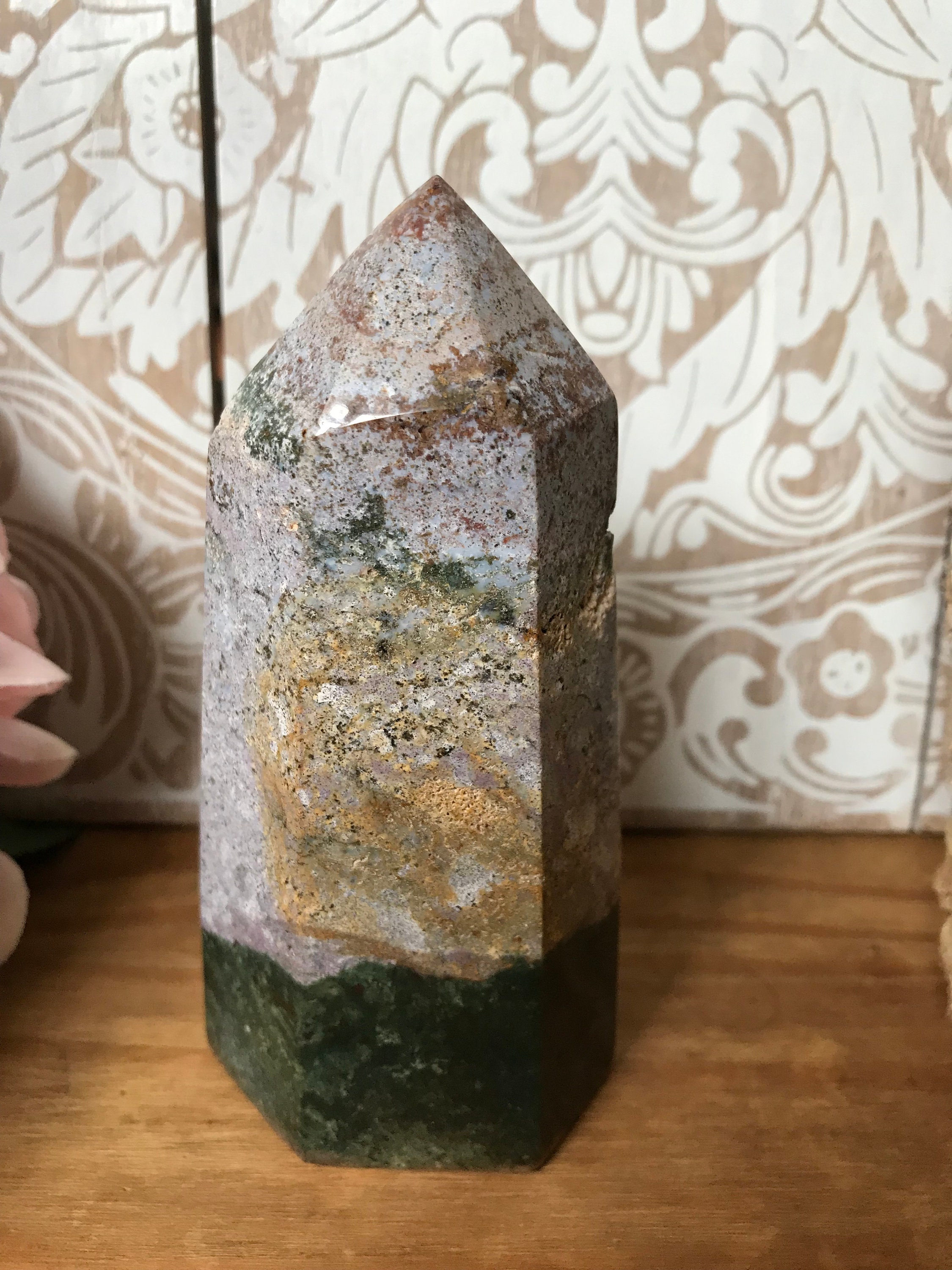 Chunky Ocean Jasper Tower Crystal Tower Etsy