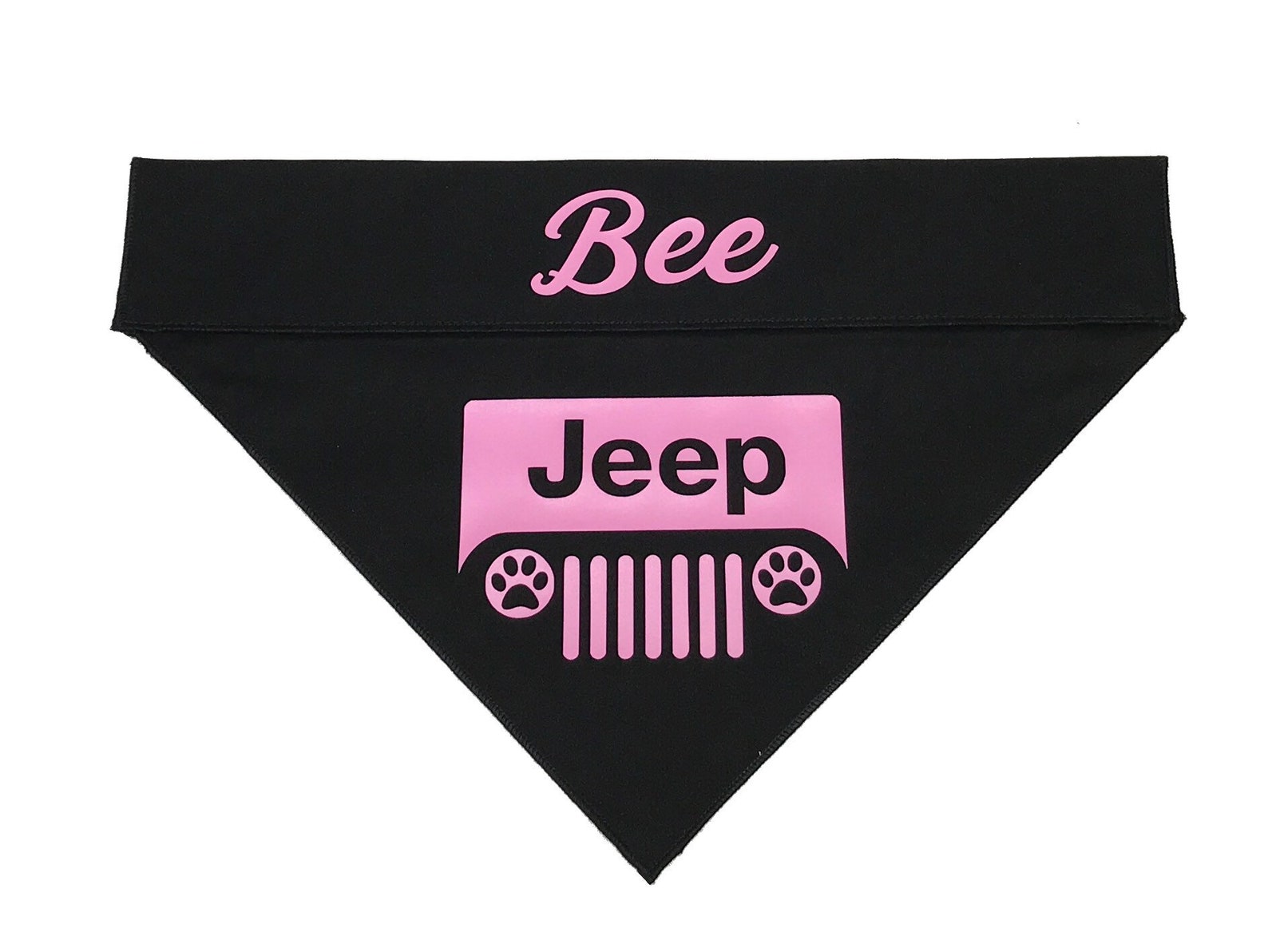 Jeep Dog Bandana Personalized Free Over The Collar Dog Etsy