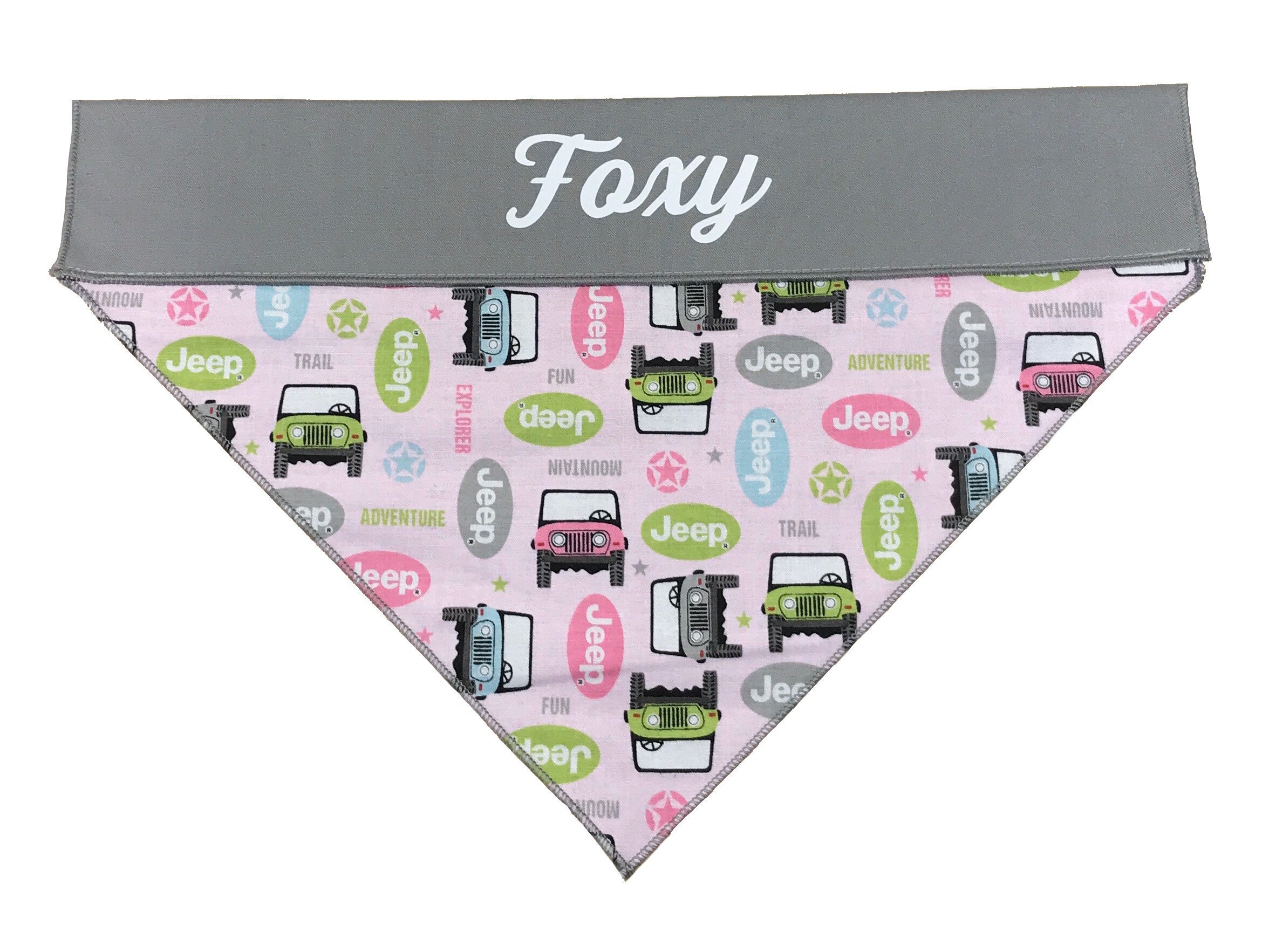 Jeep Dog Bandana Jeep Wrangler Dog Bandana Personalized Etsy