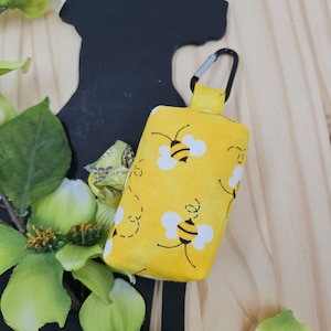 Bee Poop Bag Holder, Diaper Bag Essential, Poop Bag Holder for Leash