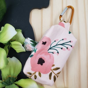 Floral Poop Bag Holder, Poop Bag Dispenser,  Dog Waste Bag Dispenser