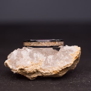 Memorial Ring -Visible Ash- Ash Only- Cremains- Memory ring, Keepsake made with Cremation Ash- Waterproof image 2