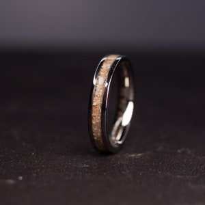 Memorial Ring -Visible Ash- Ash Only- Cremains- Memory ring, Keepsake made with Cremation Ash- Waterproof image 3