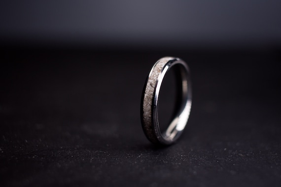 Memorial Ring -Visible Ash- Ash Only- Cremains- Memory ring, Keepsake made with Cremation Ash- Waterproof