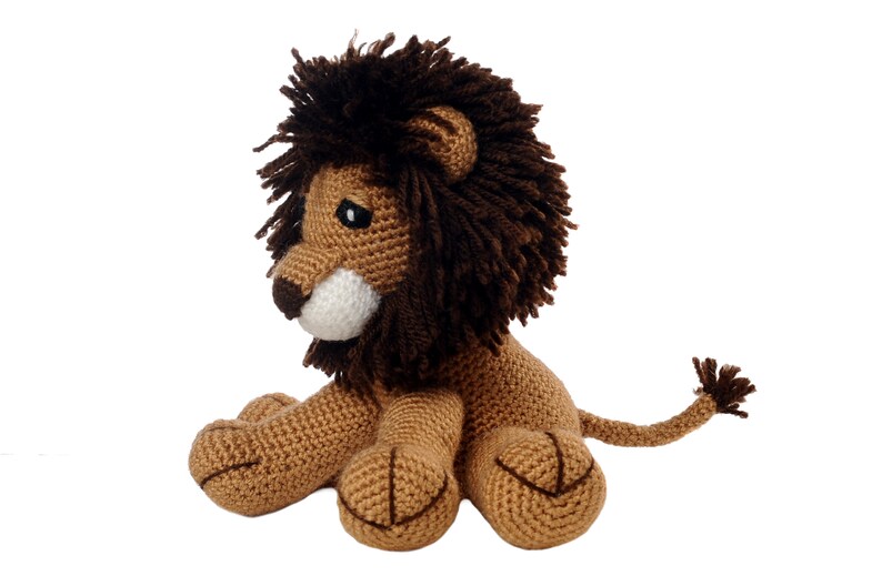 Amigurumi Leon Lion Doll Brown Lion Crochet Doll Baby | Etsy