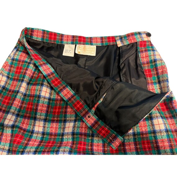 Vintage Womens Pendleton Pencil Skirt Size 10 100… - image 6