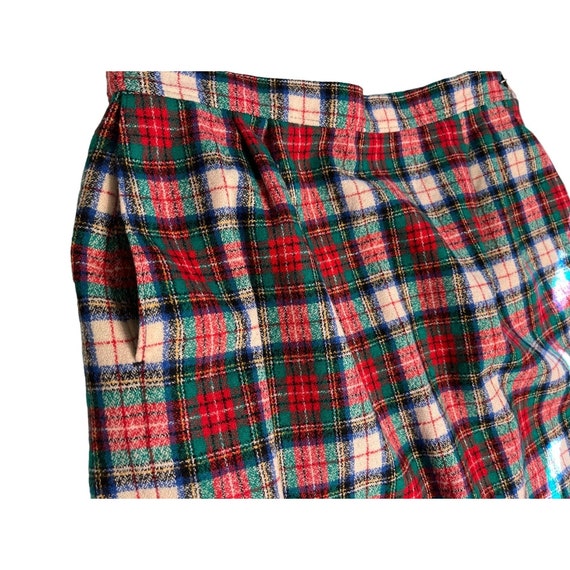 Vintage Womens Pendleton Pencil Skirt Size 10 100… - image 8