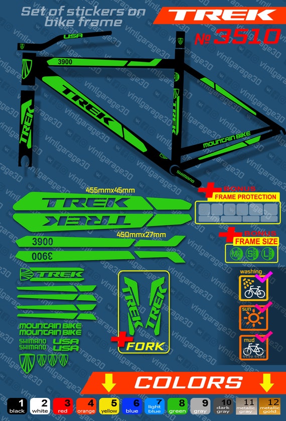decals mtb frame