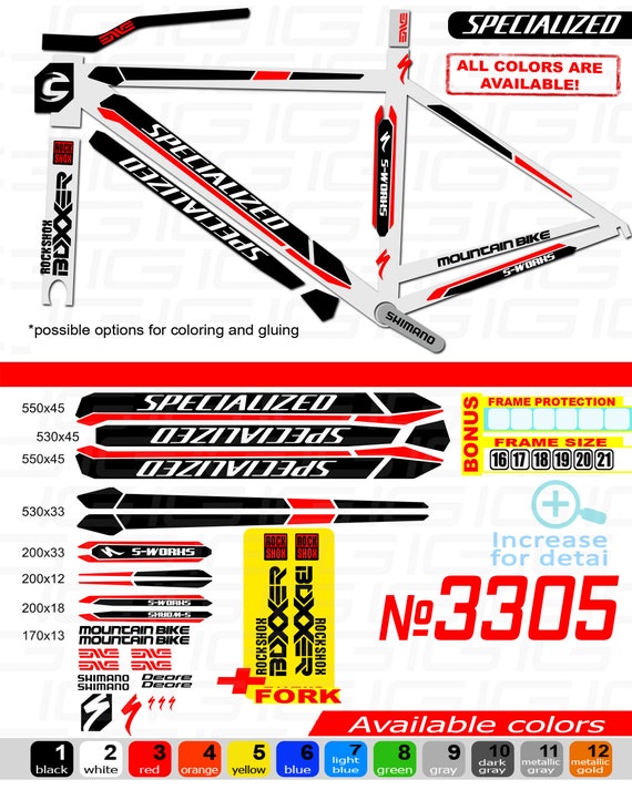 specialized bike stickers