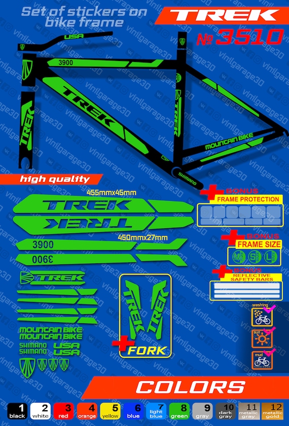 trek frame sticker decal kits