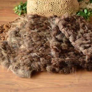 Wool chunky blanket prop for newborn photography, basket photo prop layer, baby photo shoot neutral knit blanket