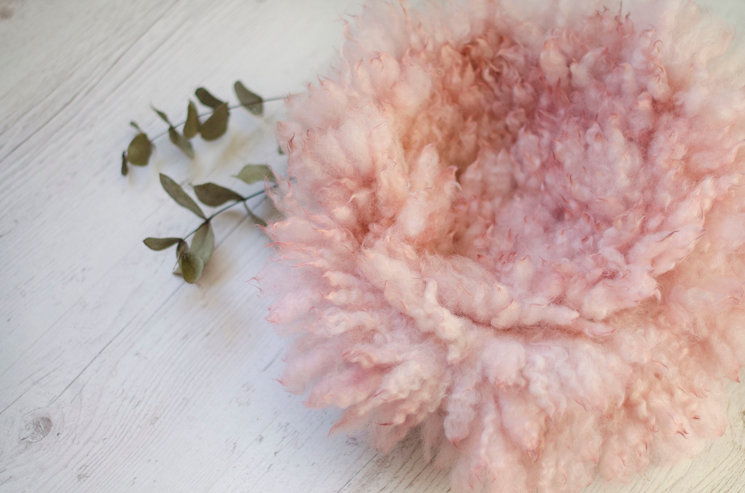 Felt Fur for Newborn Baby Photography Curly Round Felted Etsy