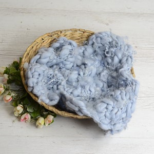7 farben gestrickte Baby Decke, Layering Decke, Wolldecke, Baby Fotografie, Wraps