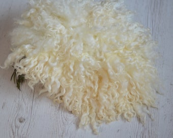 Gefilzte Decke, Korbfüller, Korbfüller, Neugeborenen Foto Requisiten, lila Schaffell Teppich