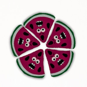 Fright Food Watermelon Felt Ornament Sewing Pattern (PDF Download)