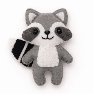 Felt Raccoon Sewing Pattern: Woodland Animal Ornament (PDF Pattern)