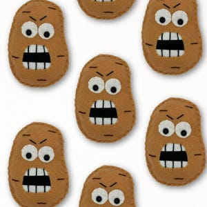 Fright Food Potato Felt Sewing Pattern: Halloween Toy (PDF Pattern)