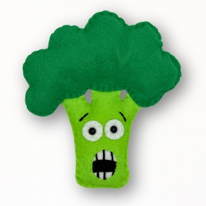 Fright Food Broccoli Felt Sewing Pattern: Halloween Toy (PDF Pattern)