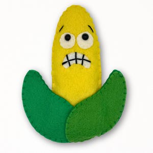 Fright Food Corn Felt Sewing Pattern: Halloween Toy (PDF Pattern)