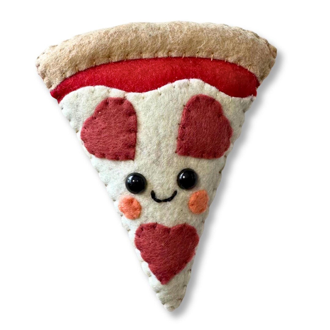 Valentine Felt Pattern PDF DIY Pizza Sewing Pattern Etsy