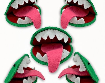 Filz Venusfliegen Falle Schnittmuster: DIY Pflanze Plüschtier (PDF Pattern)