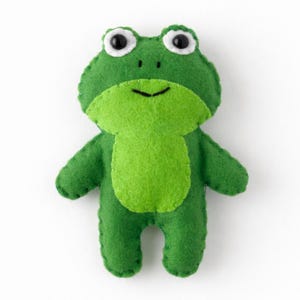 Filz Frosch Schnittmuster: Waldtier Ornament (PDF-Muster)